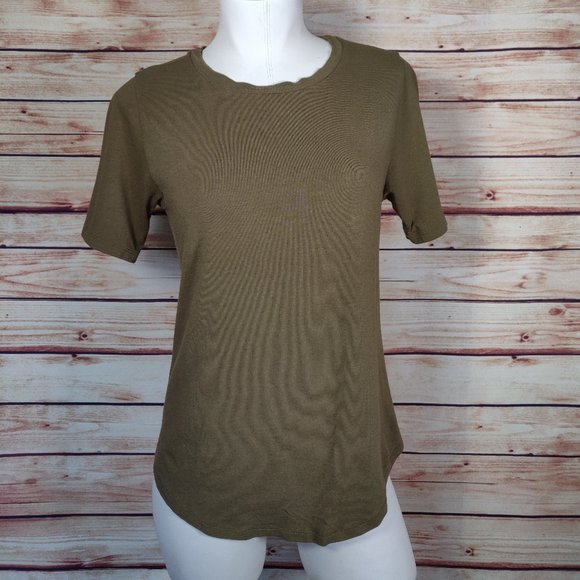 Universal Standard Tops - 3XS Universal Standard Tee Rex in Olive